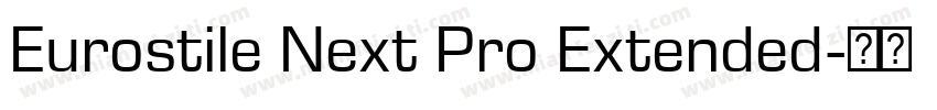 Eurostile Next Pro Extended字体转换